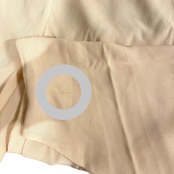 Equipment Femme Raquel Keyhole Blouse Brazilian Sand Peach Cream M - Picture 6 of 6